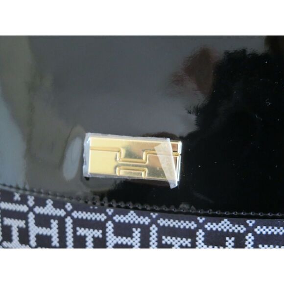 Tommy Hilfiger 69J5108 001 Black/White "TH" Monogram Crossbody Satchel Bag $108+ - Picture 5 of 11